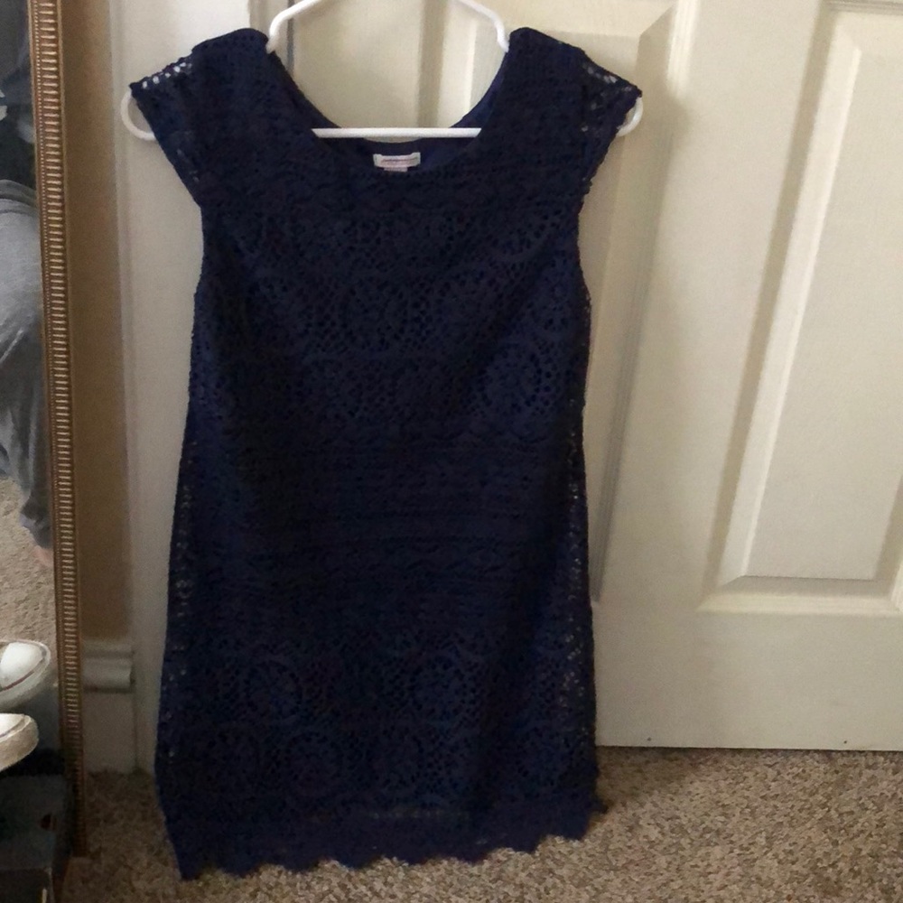 XS navy fitted dress from target.